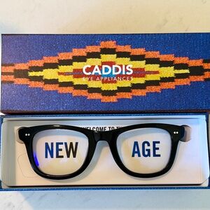 Gently preowned Caddis Porgy Backstage Black Readers +1.00 magnification